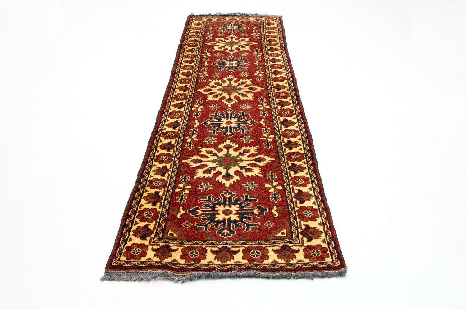 Runner Afghánský koberec - Hatšlu - 297 x 84 cm - červená