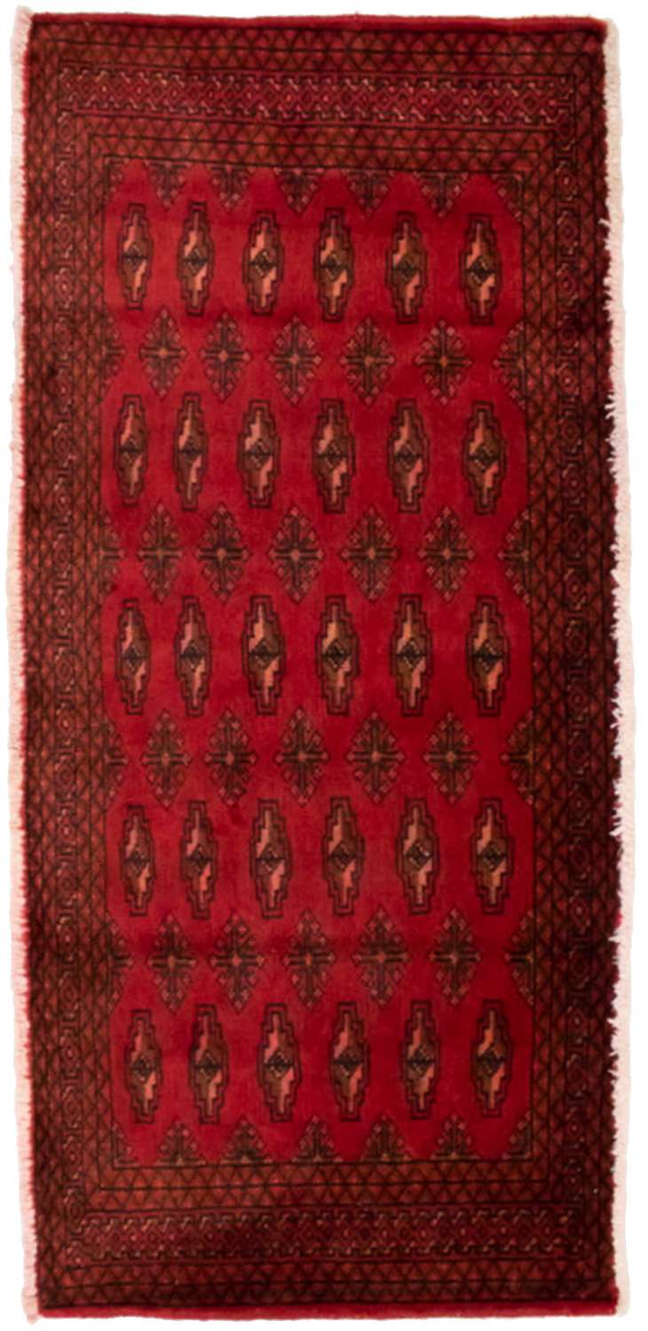 Dywan turkmeński - 130 x 60 cm - czerwony