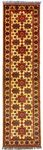 Tapis de couloir Tapis afghan - Hatschlu - 304 x 80 cm - rouge