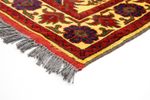 Tapis de couloir Tapis afghan - Hatschlu - 304 x 80 cm - rouge