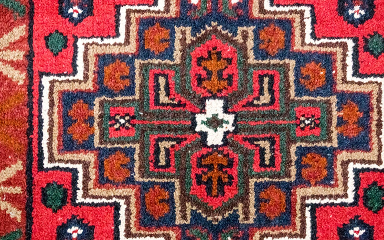 Alfombra oriental - 160 x 90 cm - rojo