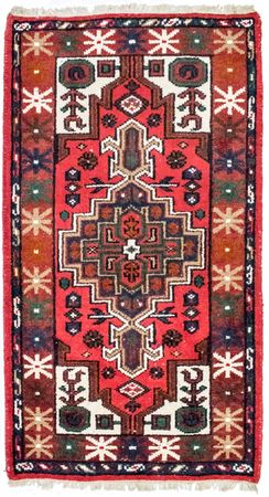 Alfombra oriental - 160 x 90 cm - rojo