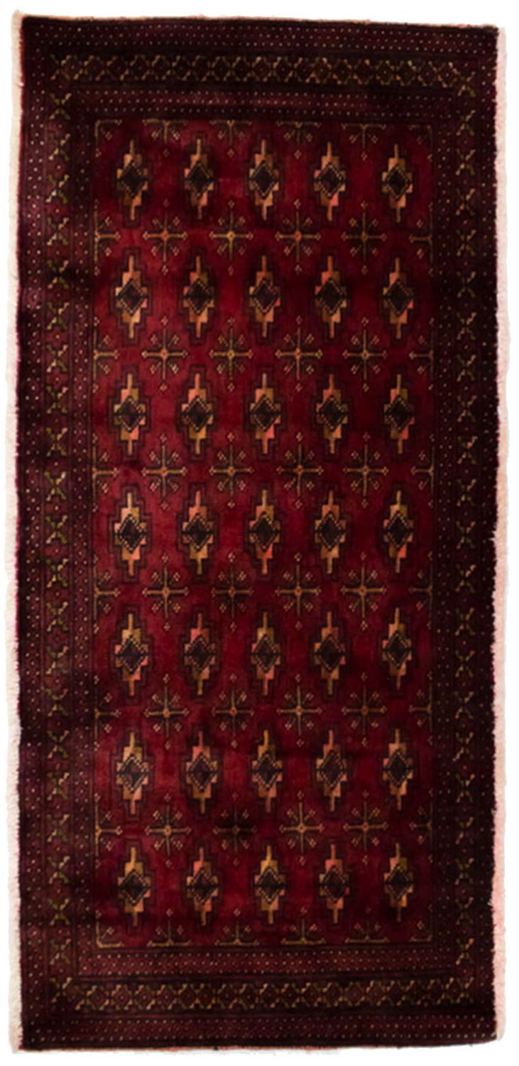 Turkaman tapijt - 130 x 60 cm - rood