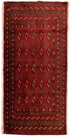 Turkaman Rug - 130 x 60 cm - red