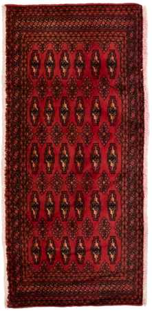 Turkaman Rug - 130 x 60 cm - red