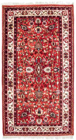 Alfombra oriental - 160 x 90 cm - rojo