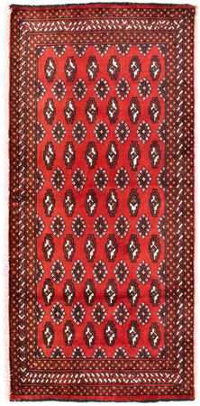 Turkaman Rug - 130 x 60 cm - red