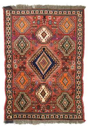 Tapis persan - Nomadic - 144 x 100 cm - rouge