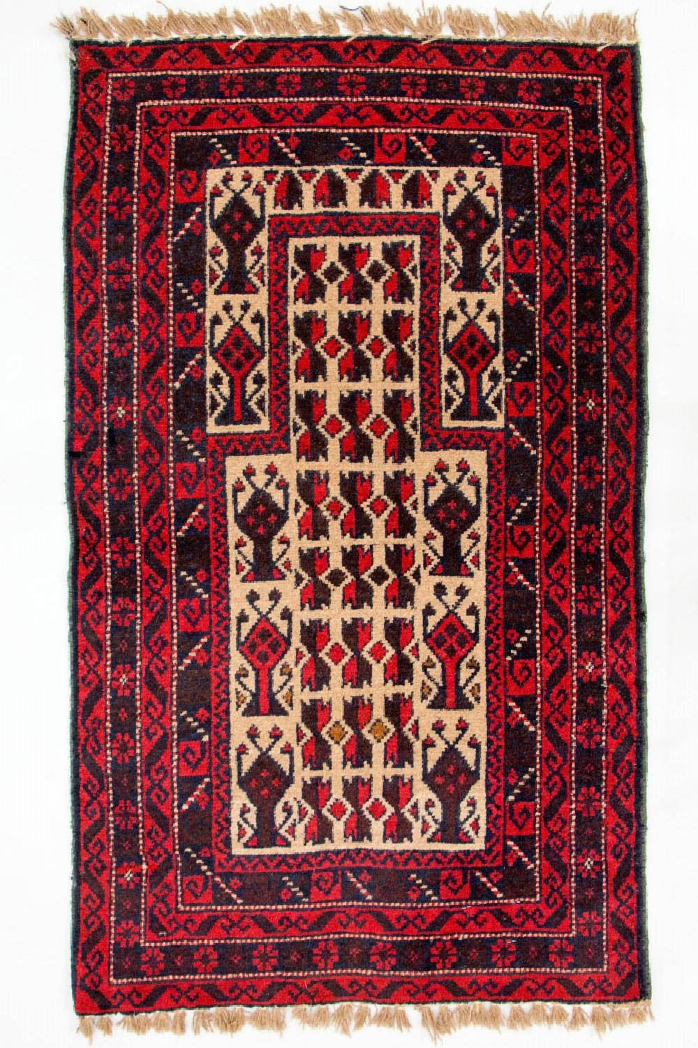 Belutsch Rug - 125 x 74 cm - red