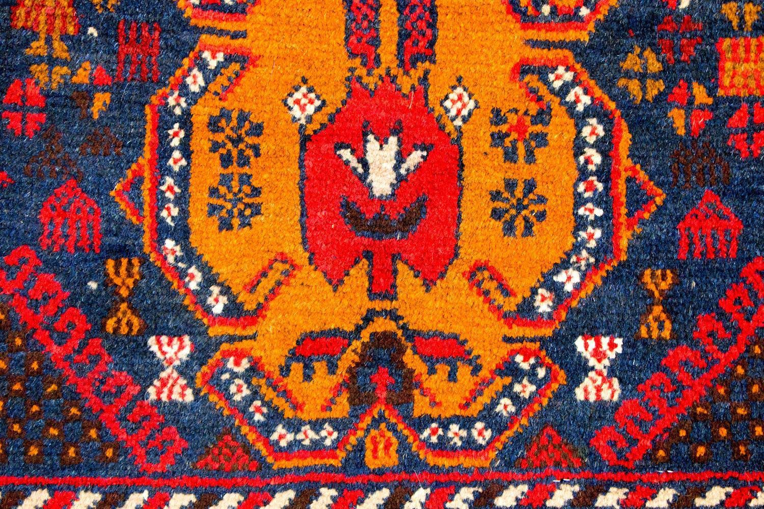 Belutsch Teppich - 140 x 79 cm - orange