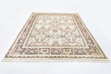 Orientteppich 240 x 169 cm, Schurwollteppich,  Teppich Wohnzimmer, Schlafzimmer Teppich