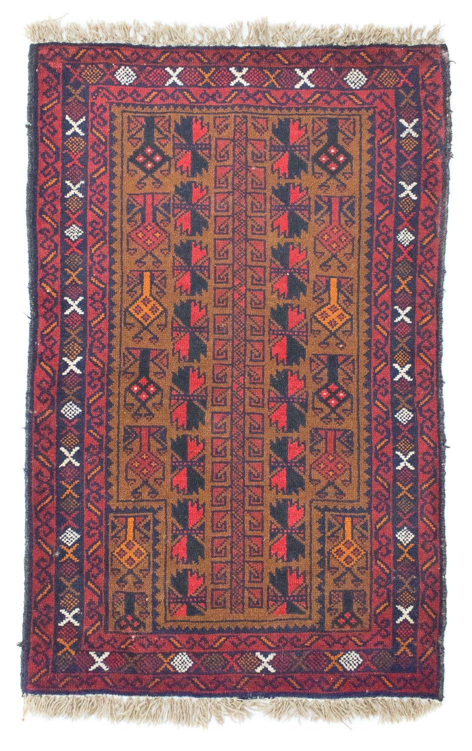 Alfombra Belutsch - 140 x 86 cm - marrón