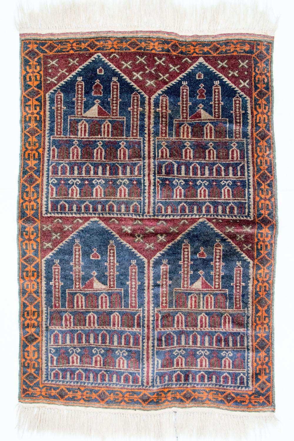 Belutsch Rug - 135 x 104 cm - multicolored