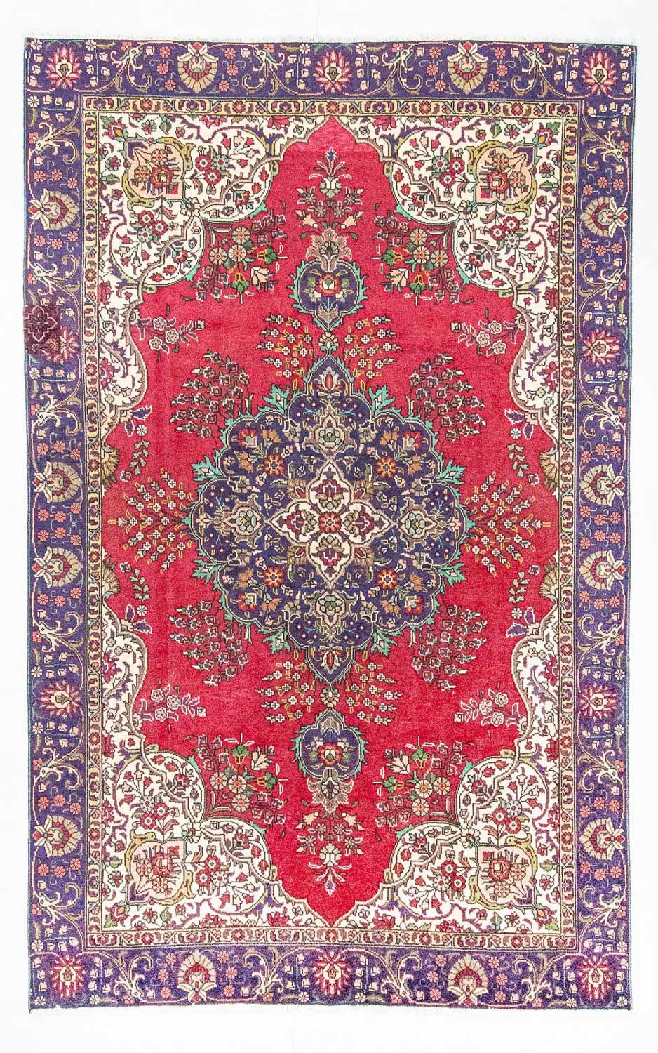 Tapete Persa - Tabriz - 287 x 185 cm - vermelho