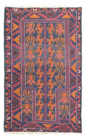 Baluch tapijt - 133 x 83 cm - blauw