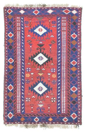 Tapis Belutsch - 128 x 77 cm - rouge