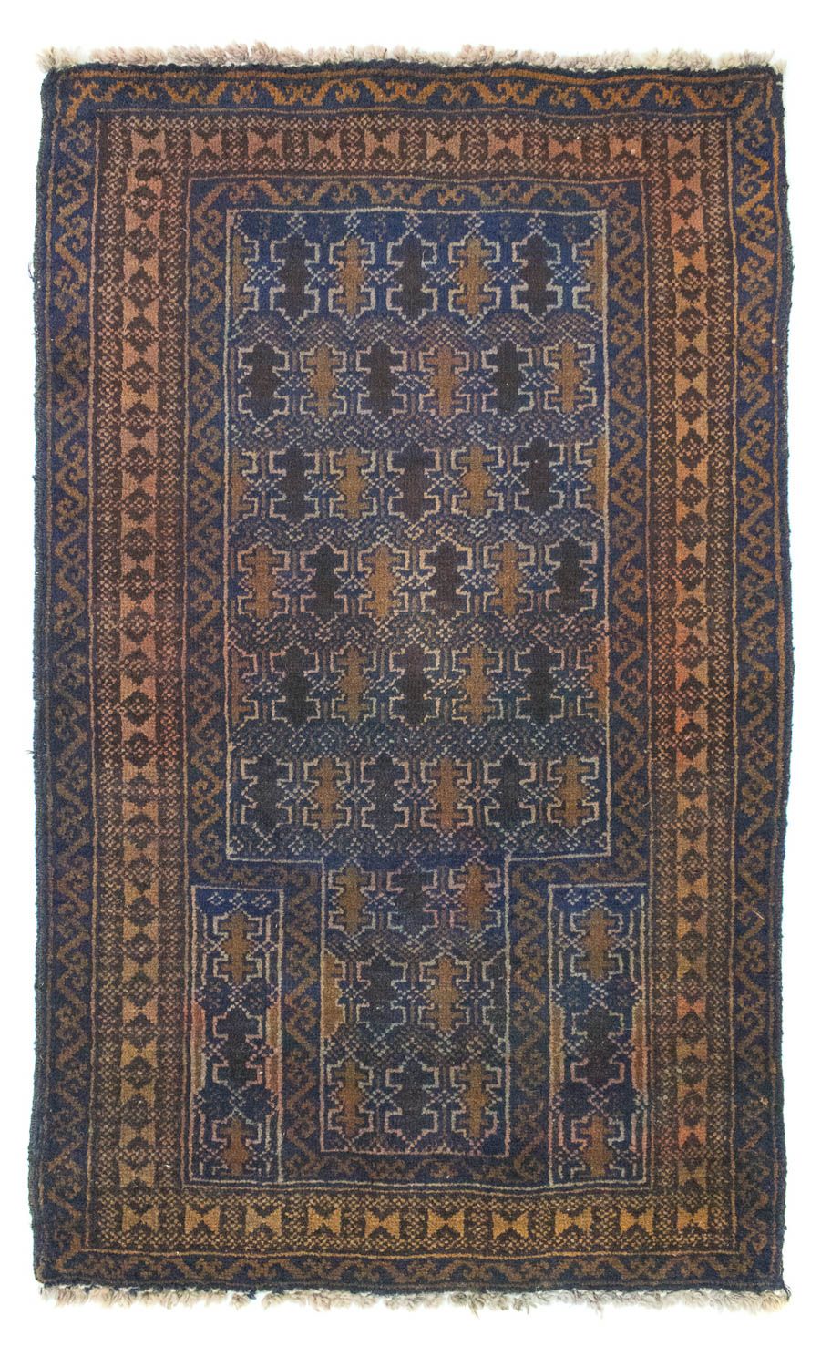 Tapete Baluch - 138 x 81 cm - azul