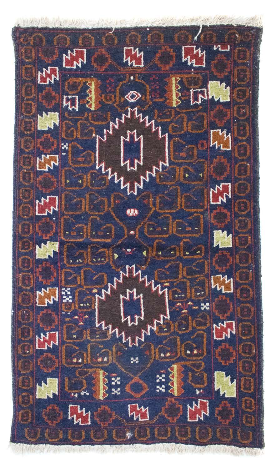Dywan beludżycki - 136 x 76 cm - niebieski