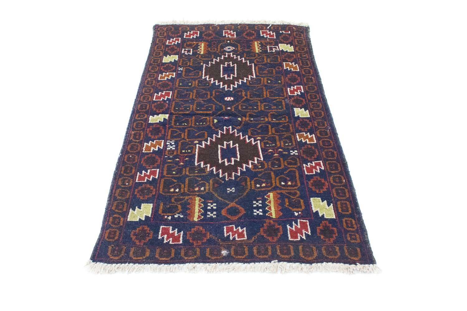 Baluch tapijt - 136 x 76 cm - blauw