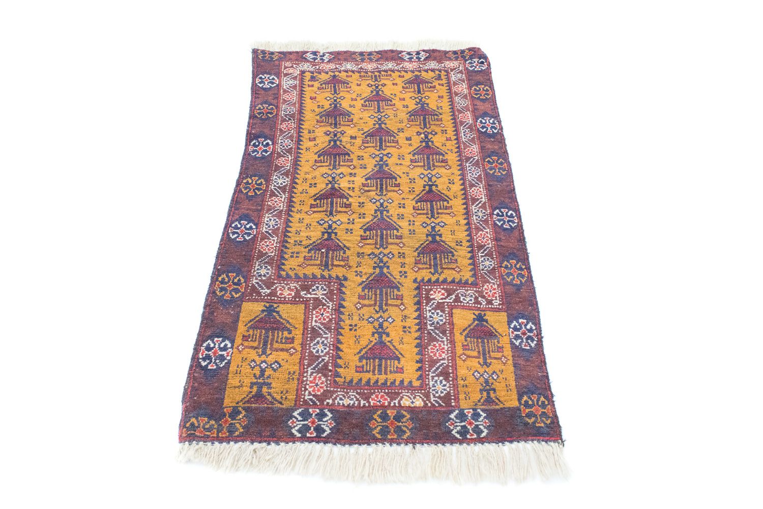 Belutsch Rug - 131 x 74 cm - yellow