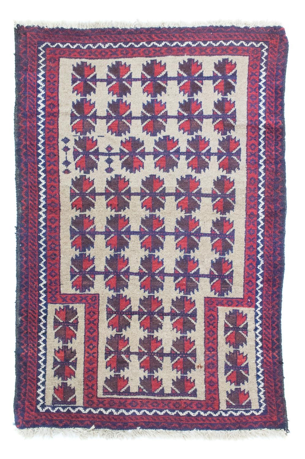 Baluch tapijt - 126 x 80 cm - beige