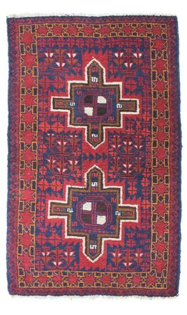 Baluch tapijt - 124 x 76 cm - blauw