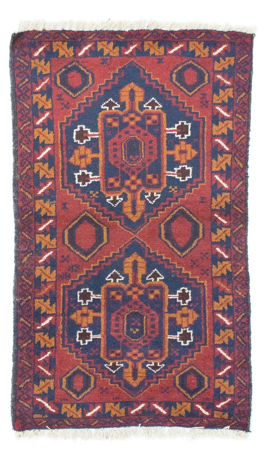 Balutsj-teppe - 136 x 79 cm - oransje