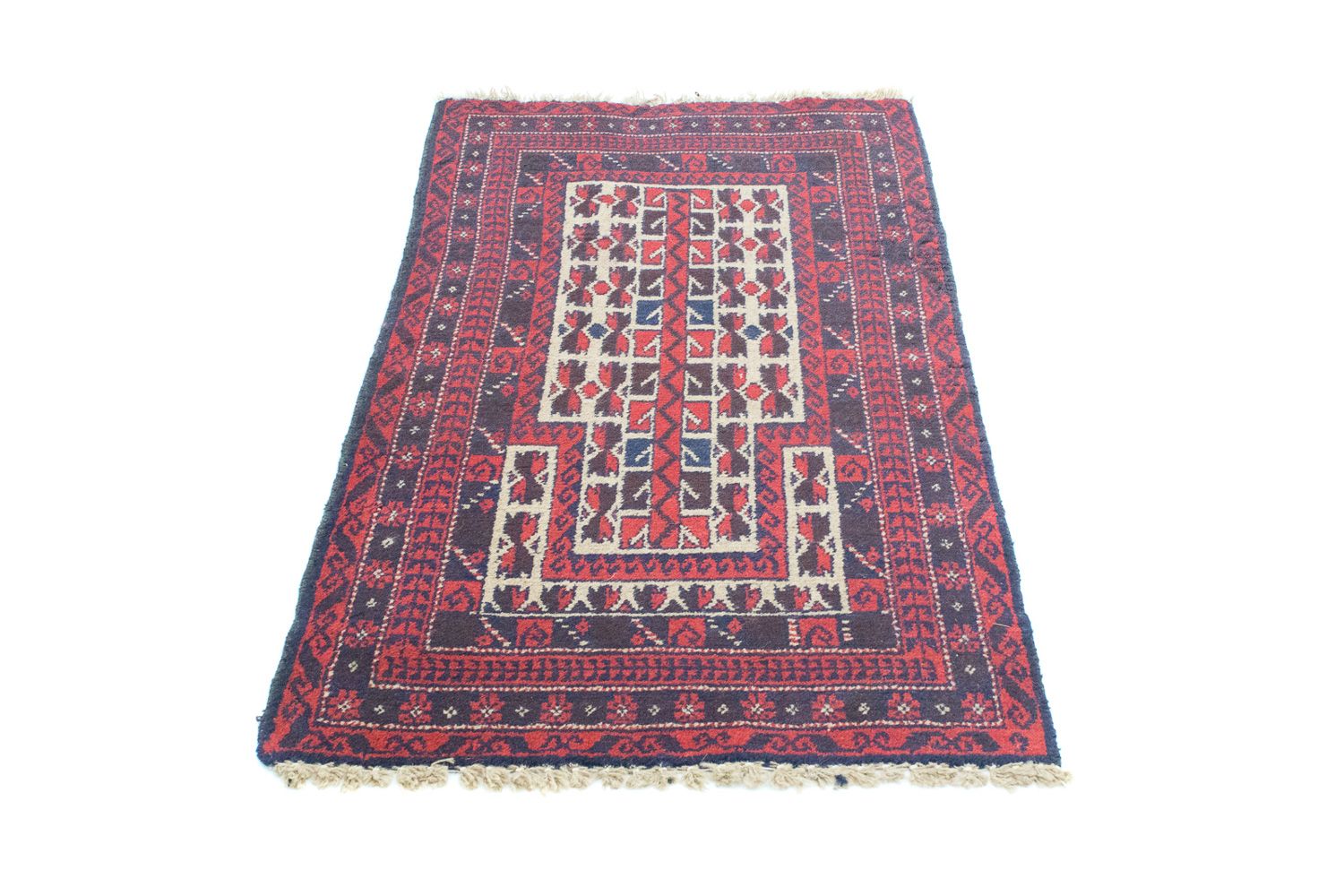 Alfombra Belutsch - 125 x 74 cm - rojo