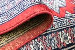 Tapis de couloir Tapis Pakistani - 160 x 50 cm - rouge