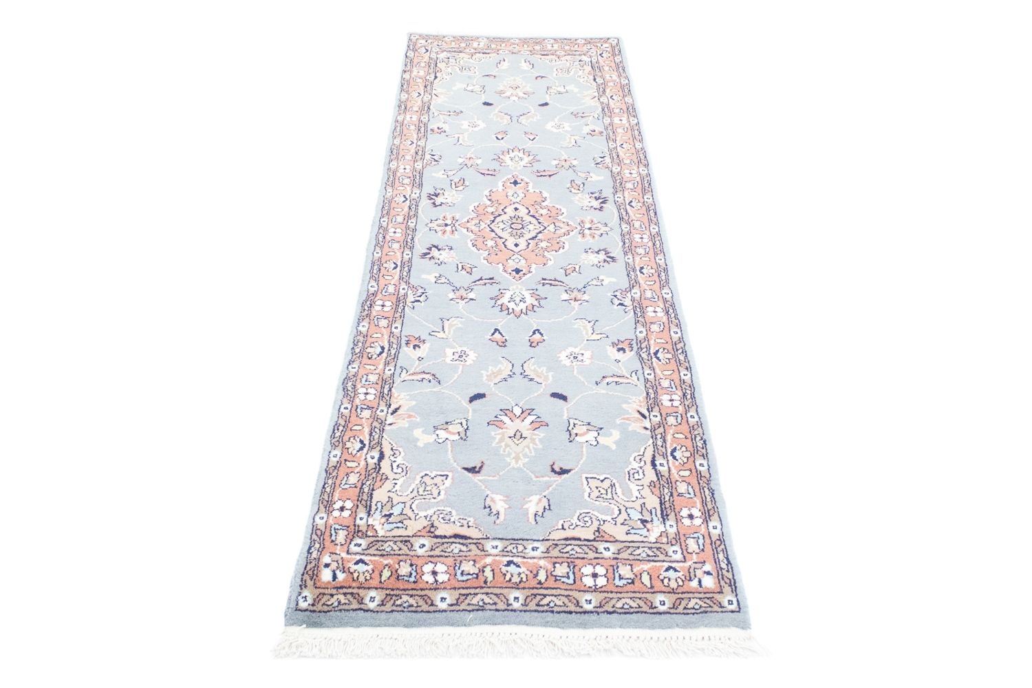 Runner Oriental Carpet - 187 x 63 cm - ljusblå