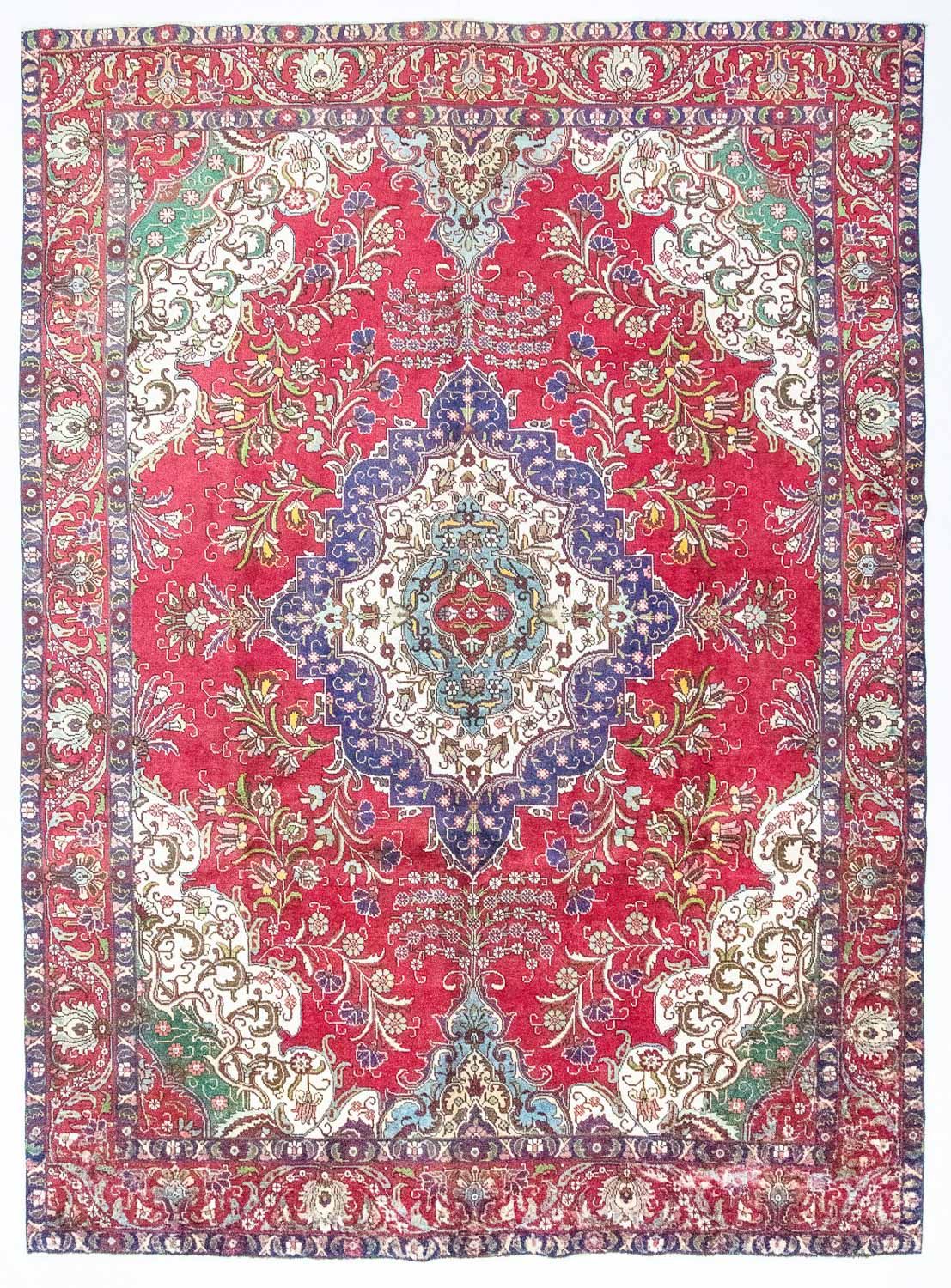 Tapete Persa - Tabriz - 377 x 277 cm - vermelho