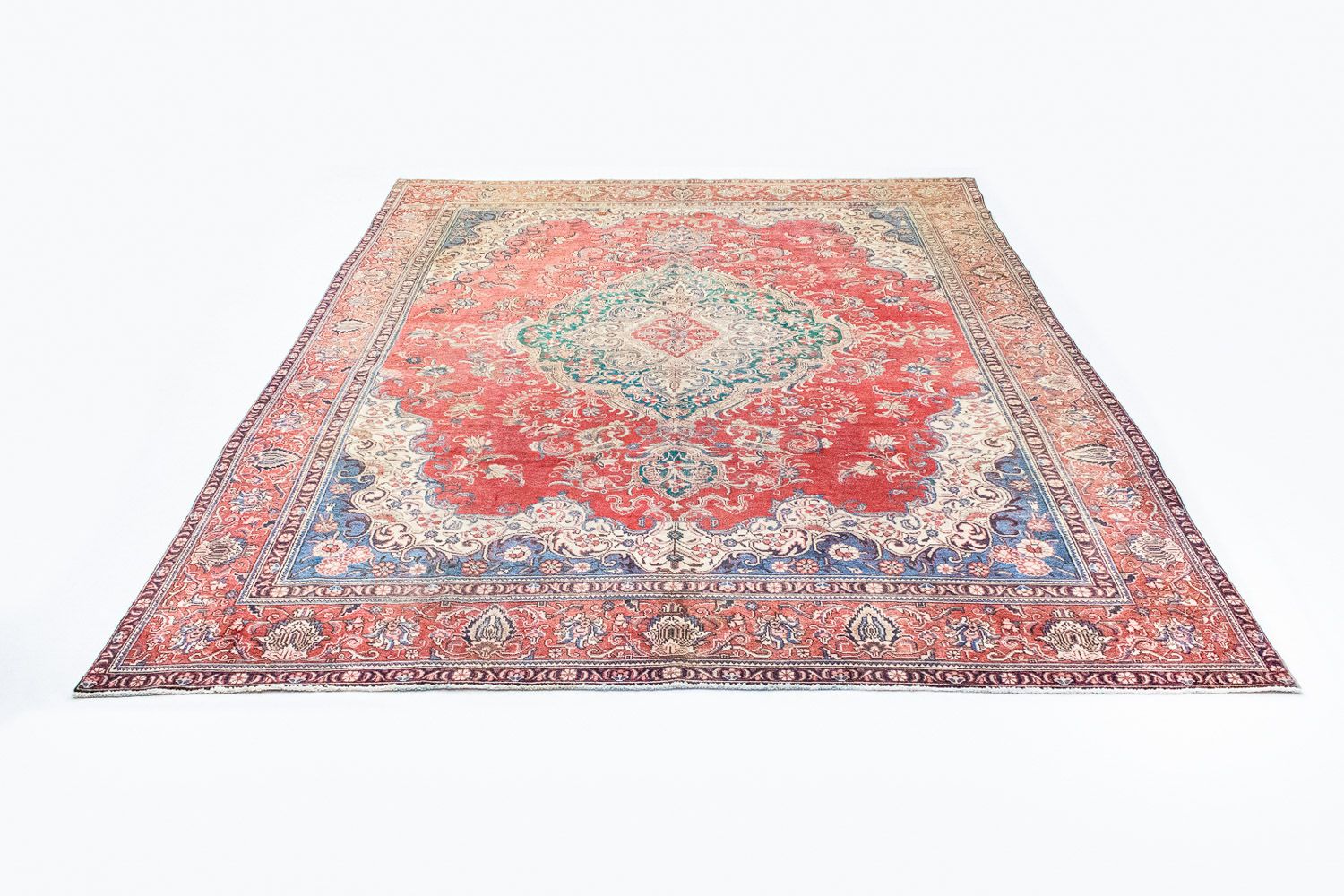 Tapete Persa - Tabriz - 380 x 284 cm - vermelho