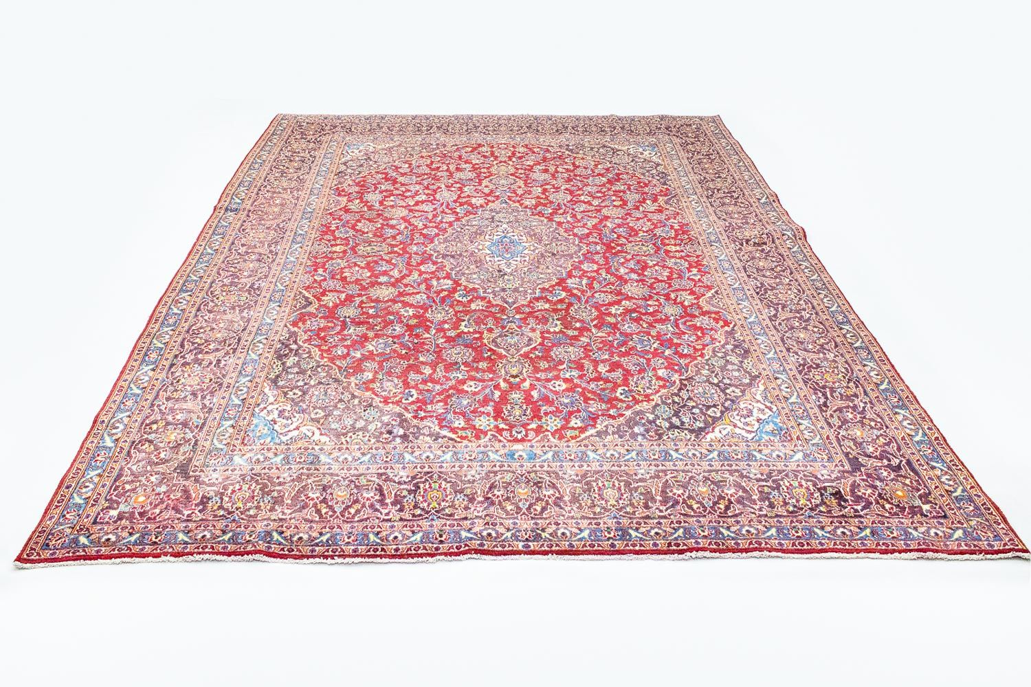 Tapis persan - Keshan - 388 x 295 cm - rouge