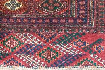 Afghan Rug - Bukhara - 285 x 226 cm - red