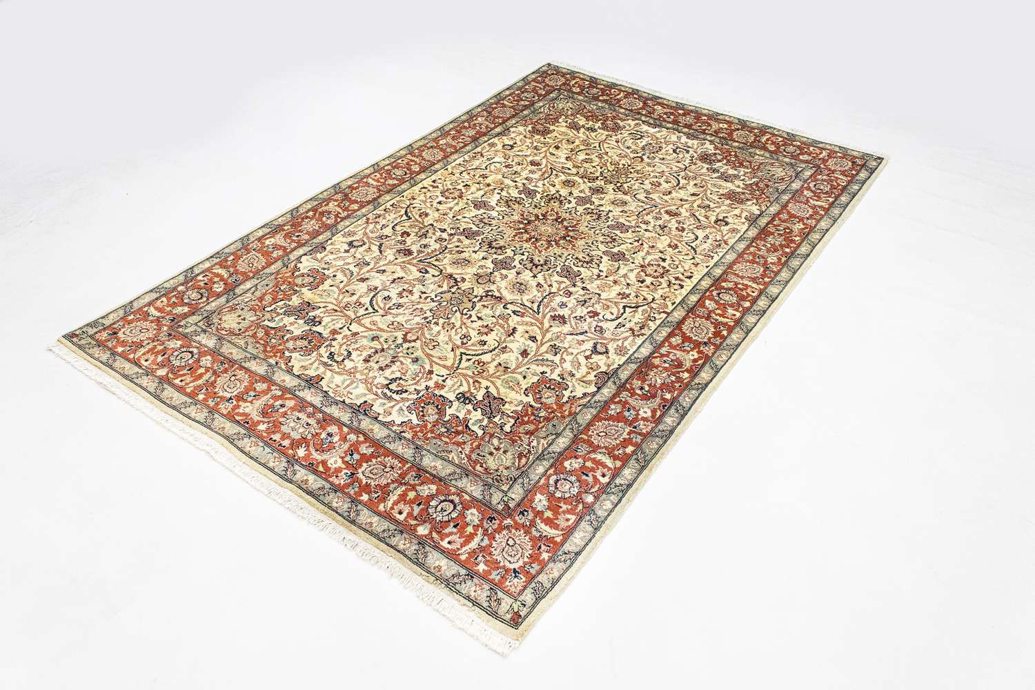Orientalsk tæppe - 223 x 143 cm - beige