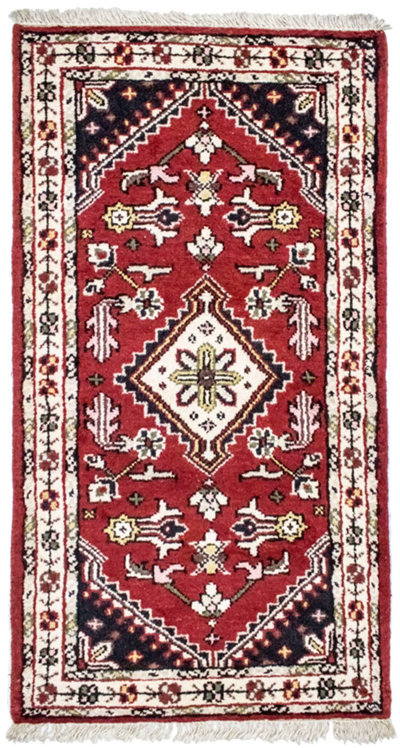 Alfombra oriental - 160 x 90 cm - rojo