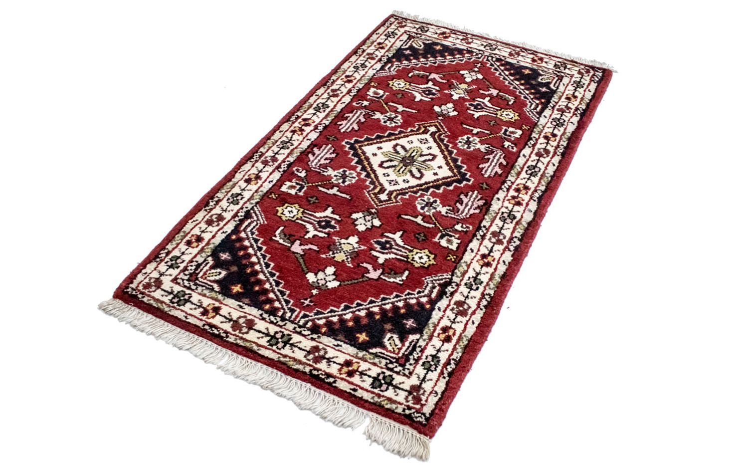 Alfombra oriental - 160 x 90 cm - rojo