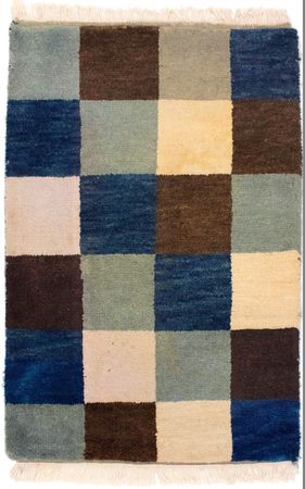 Gabbeh Teppich - Indus 90 x 60 cm, Schurwollteppich,  Fußmatte