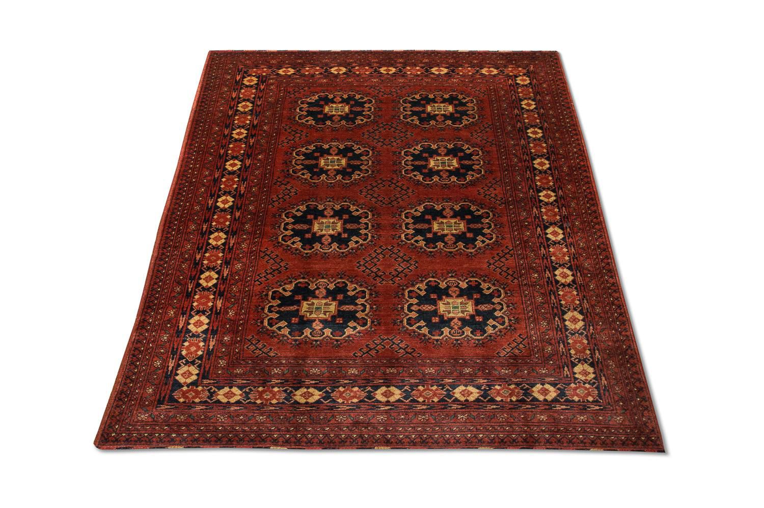 Tapis afghan - Kunduz - 245 x 172 cm - rouille