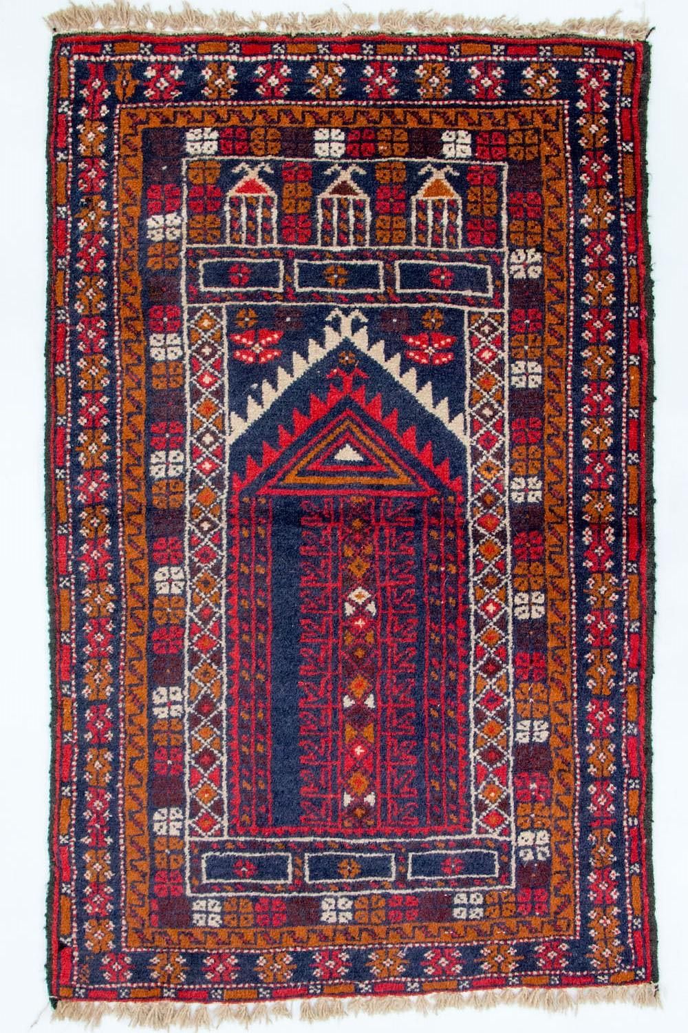 Baluch tapijt - 123 x 75 cm - veelkleurig