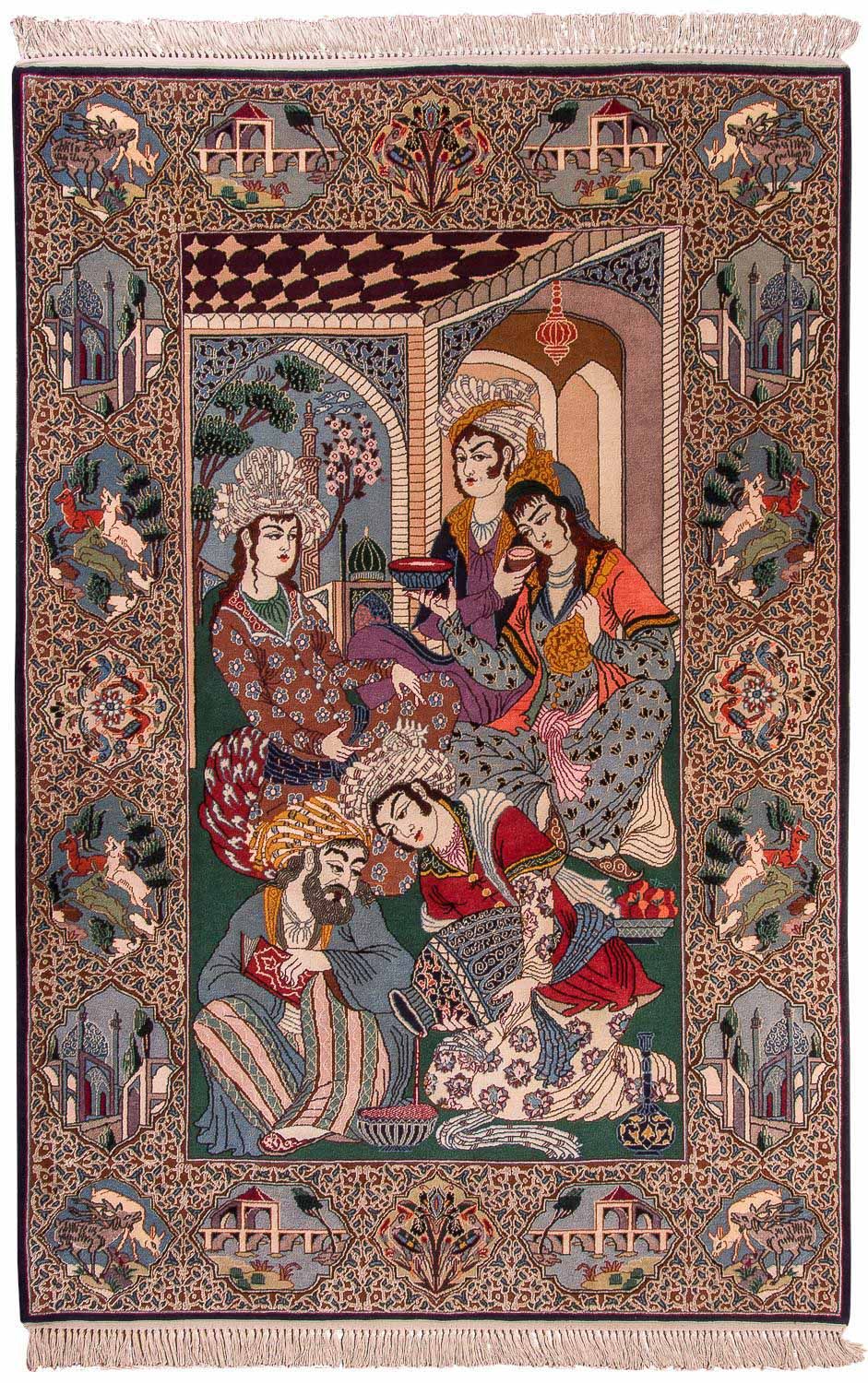 Perserteppich - Isfahan - Premium 165 x 110 cm Teppichbrücke