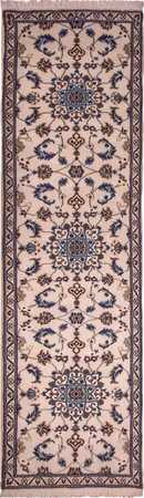 Runner Perser Rug - Nain - Royal - 290 x 85 cm - beige