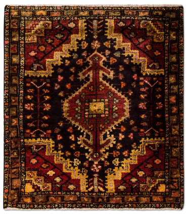 Tapis persan - Nomadic - 86 x 72 cm - bleu