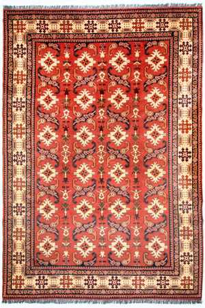 Afghan Teppich - Hatschlu 338 x 257 cm, Schurwollteppich,  Wohnzimmer Teppich, Schlafzimmer Teppich