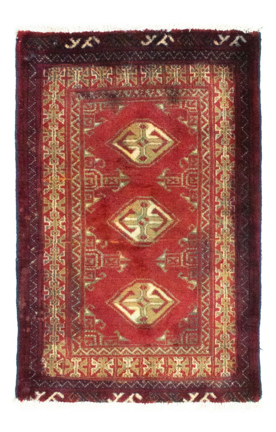 Tappeto Turkaman - 85 x 60 cm - rosso