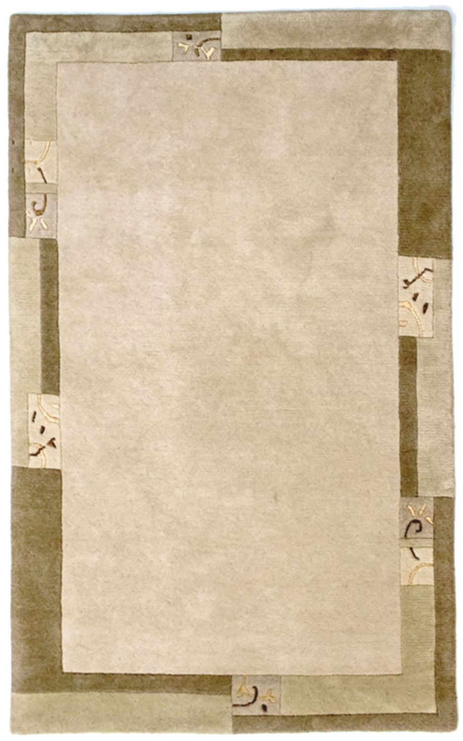 Nepal Tæppe - 191 x 121 cm - beige