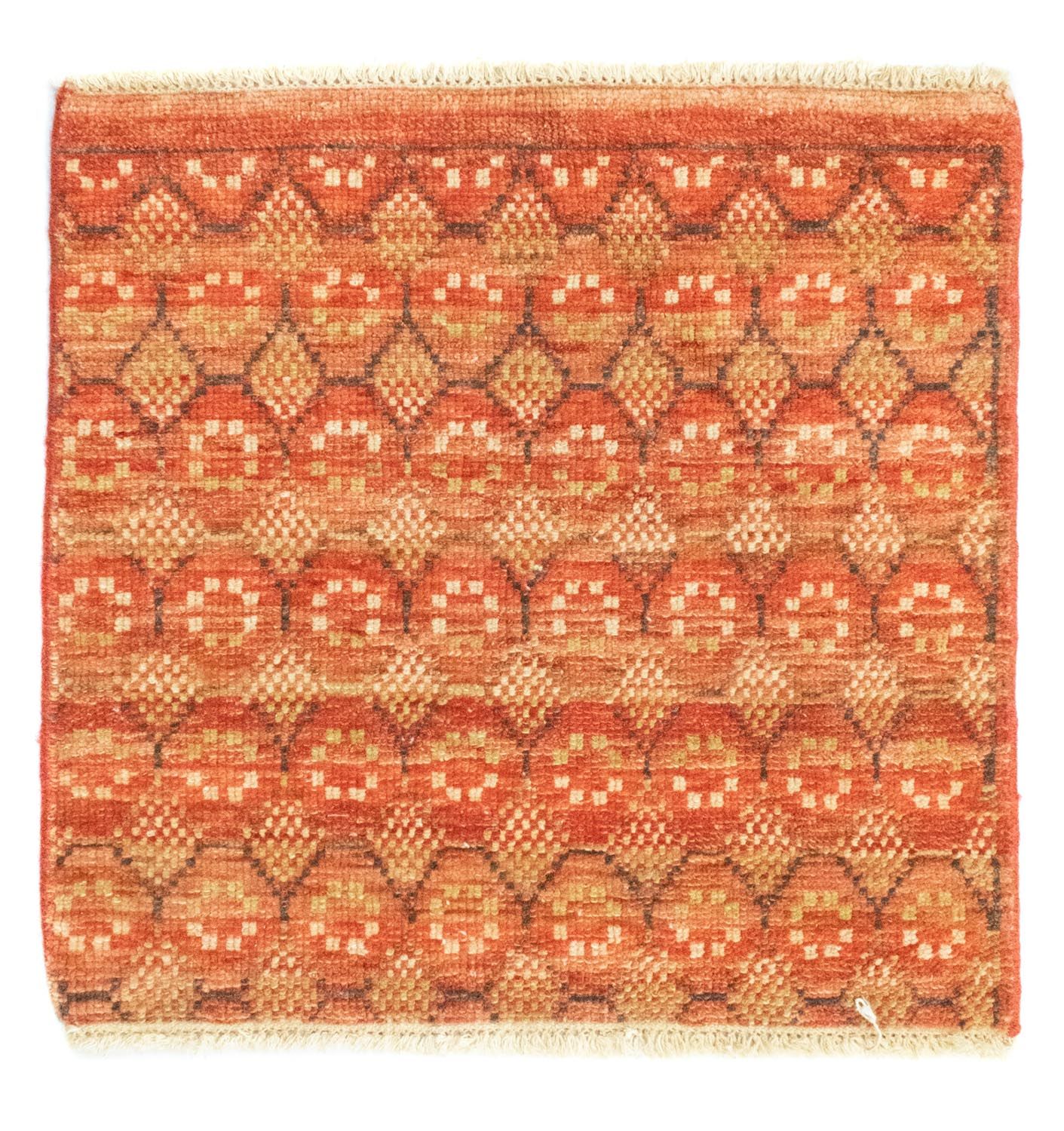 Designer tapijt vierkant  - 62 x 59 cm - oranje