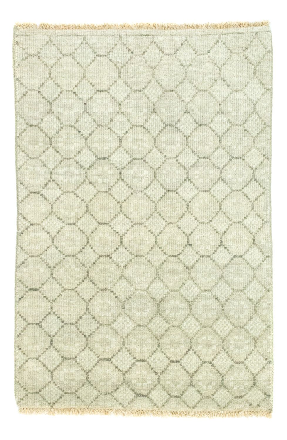 Alfombra de lana - 88 x 60 cm - beige