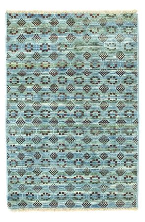 Tapis en laine - 92 x 63 cm - bleu clair