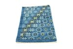 Designer tapijt - 95 x 63 cm - blauw